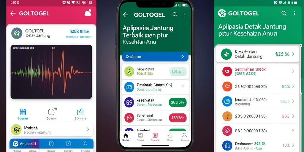Tampilan antarmuka GOLTOGEL yang intuitif dan informatif.