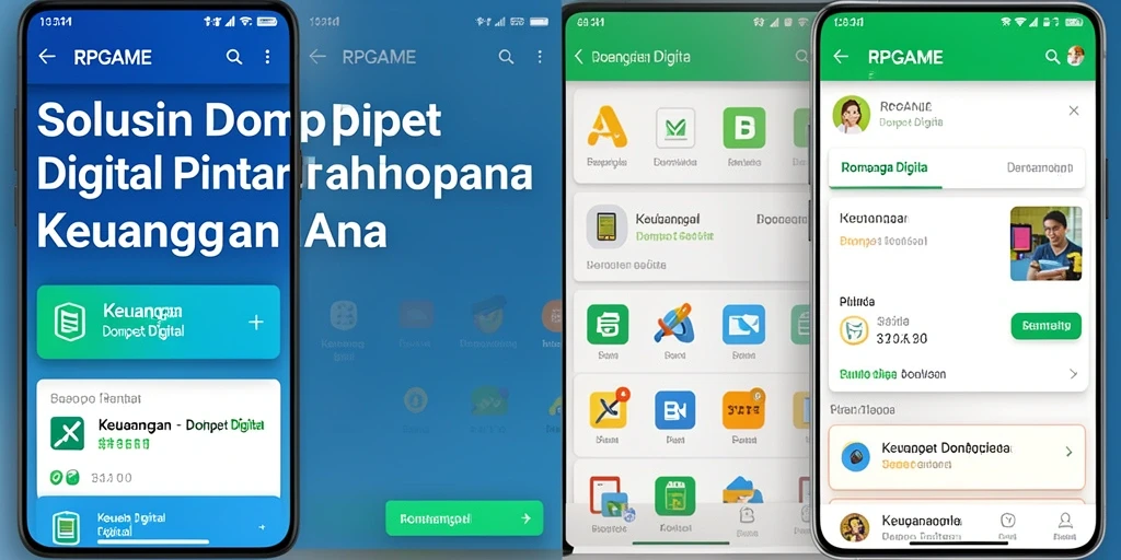 Antarmuka aplikasi RPGAME yang modern dan fungsional.