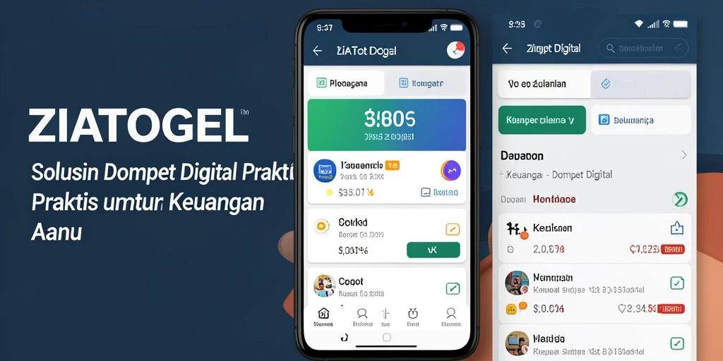 Antarmuka ZIATOGEL yang ramah pengguna dan mudah dinavigasi.